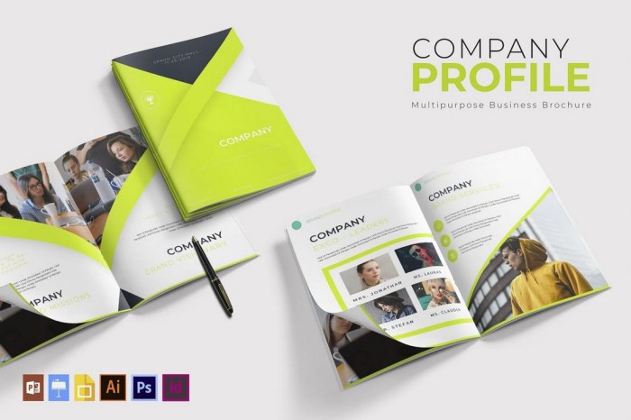 Profile company designs behance corporate branding inspiration creative pulse round superweb